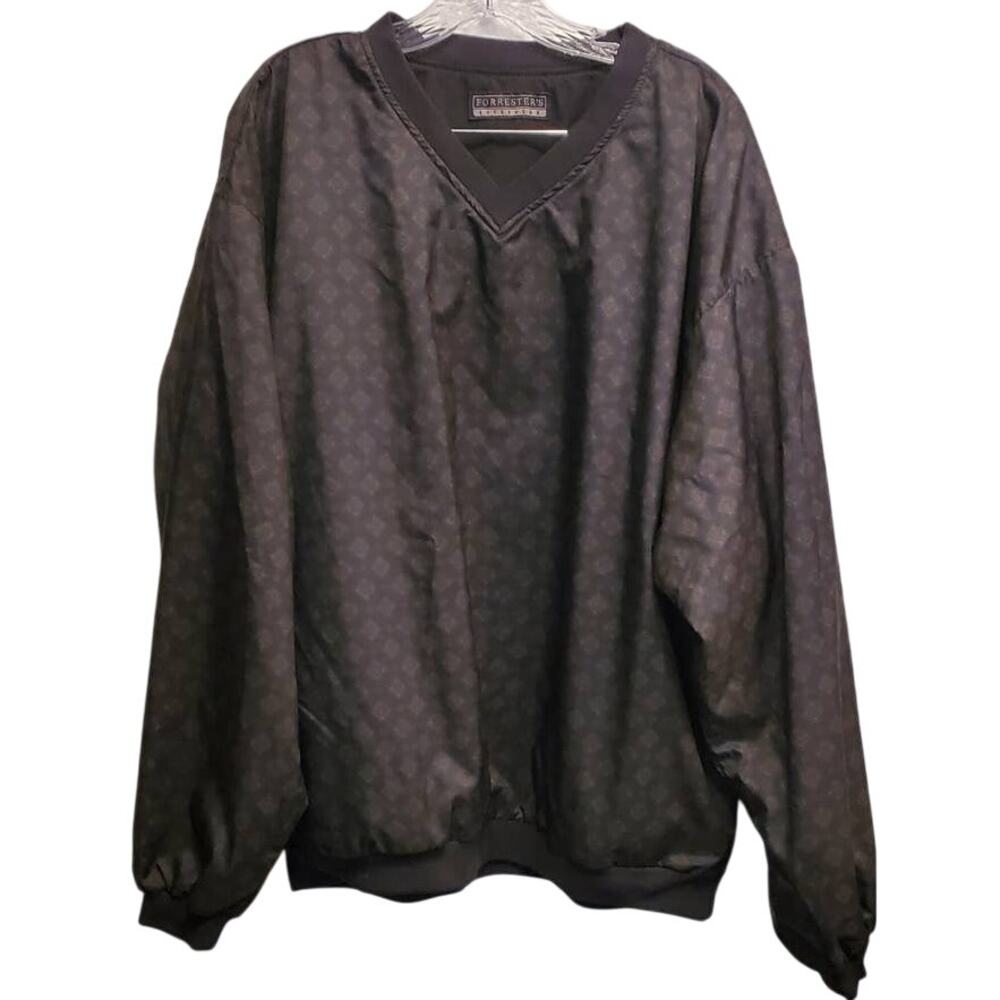 Forrester's Outerwear Long Sleeve Light Weight Golf Pull Over Jacket Reversible